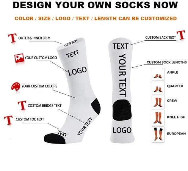 CUSTOMISED SOCKS (pack of 2 pairs)