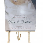 WOODEN EASEL STAND