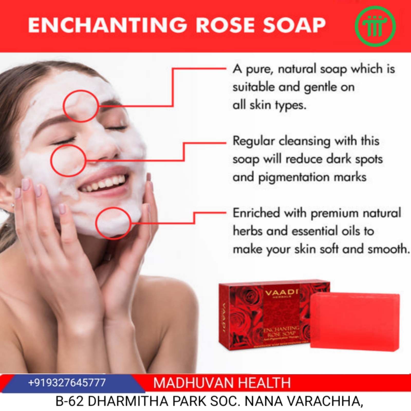 Enchanting Rose Soap with Mulberry Extract