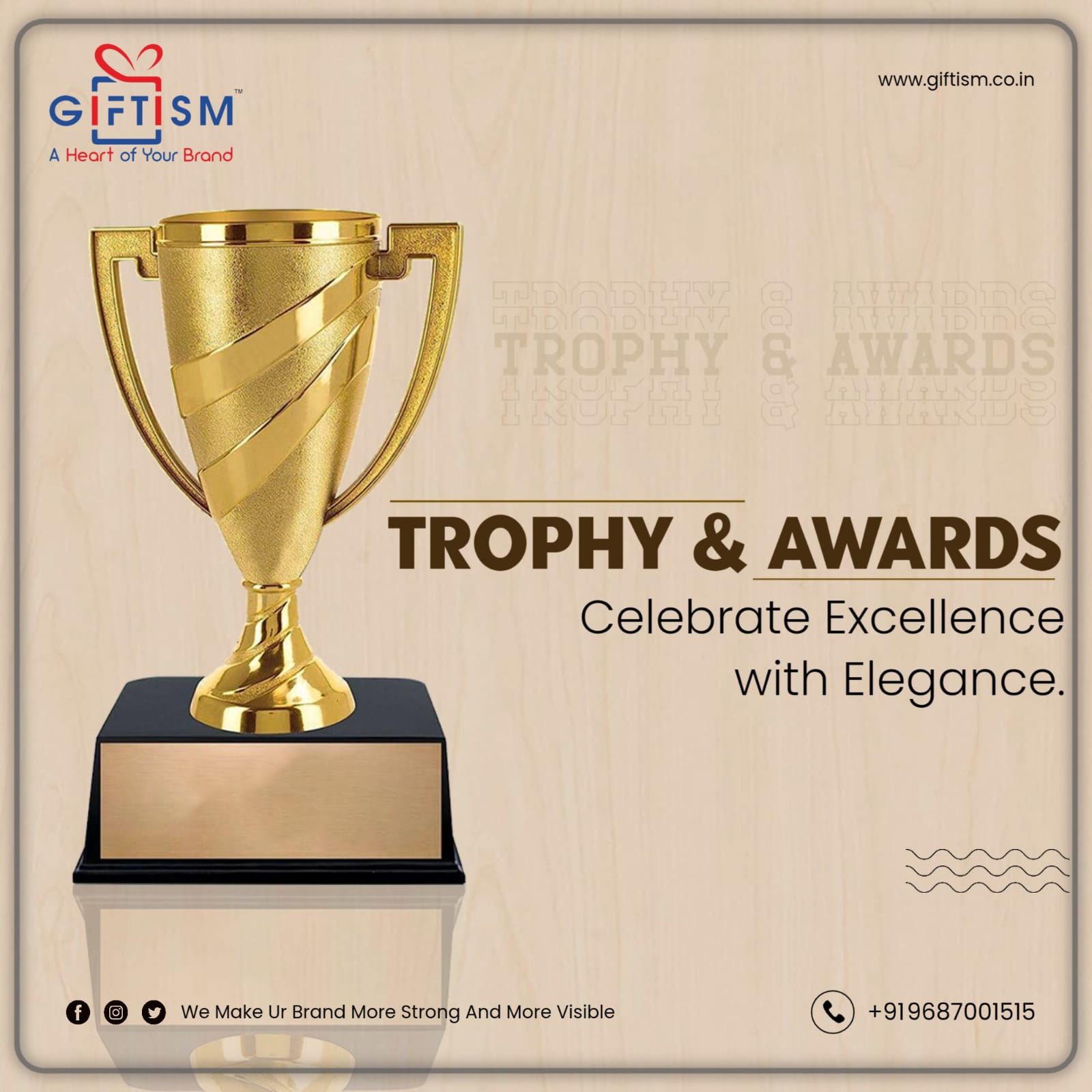 Gifts, awards, troffy etc.