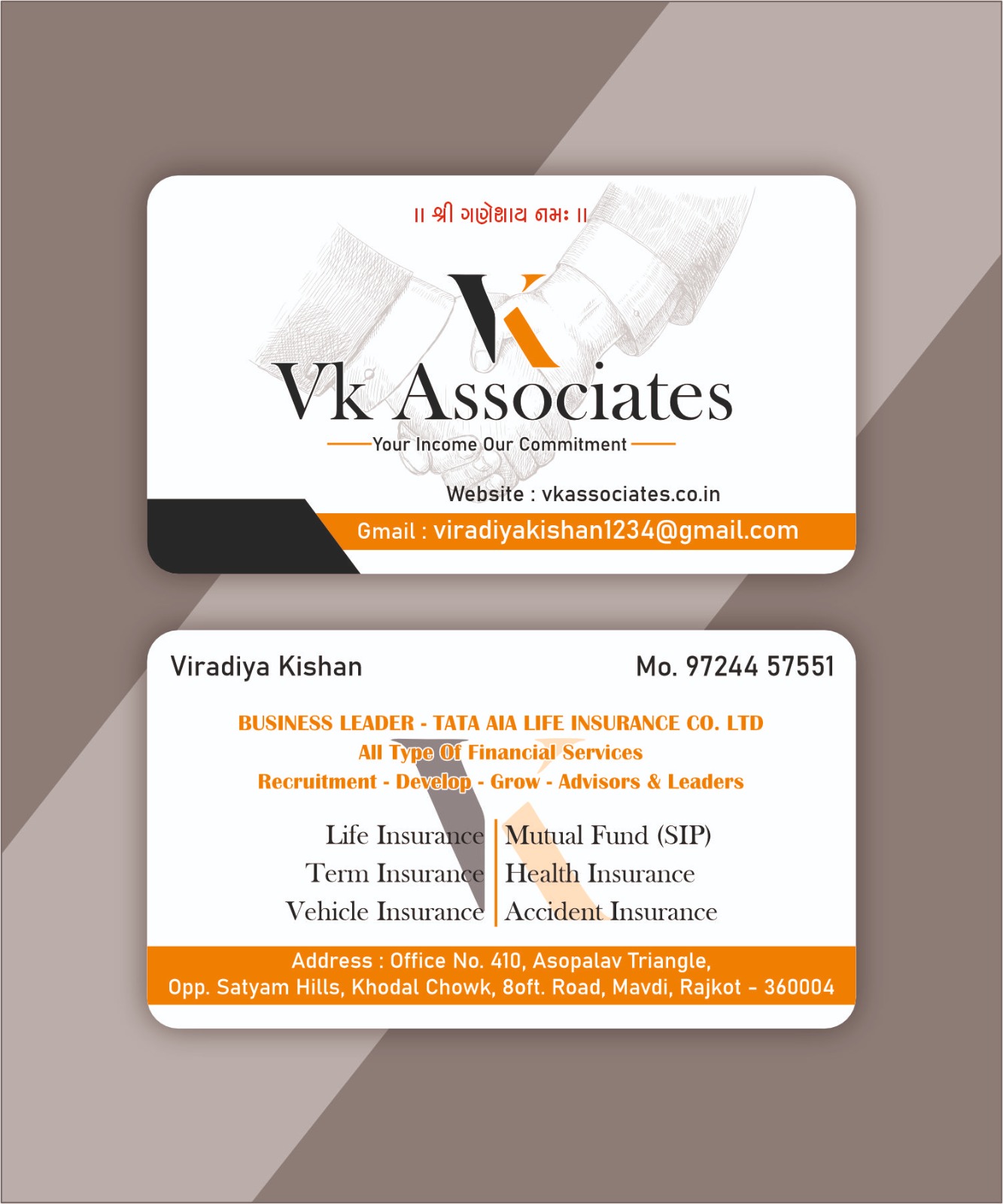 INSURANCE SERVICES ( TATA AIA)