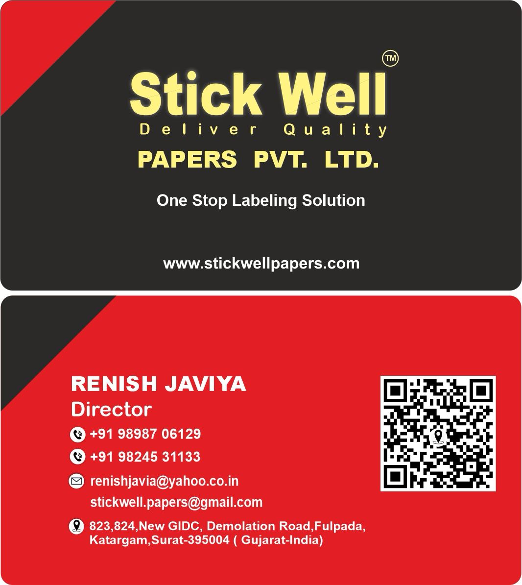 Manufacturer of a4 label & other products