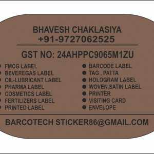FMCG label, beverages label, pharma label, cosmetic label, printed label, barcode label etc.